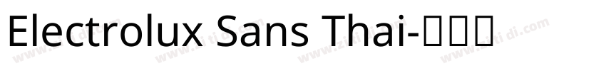 Electrolux Sans Thai字体转换